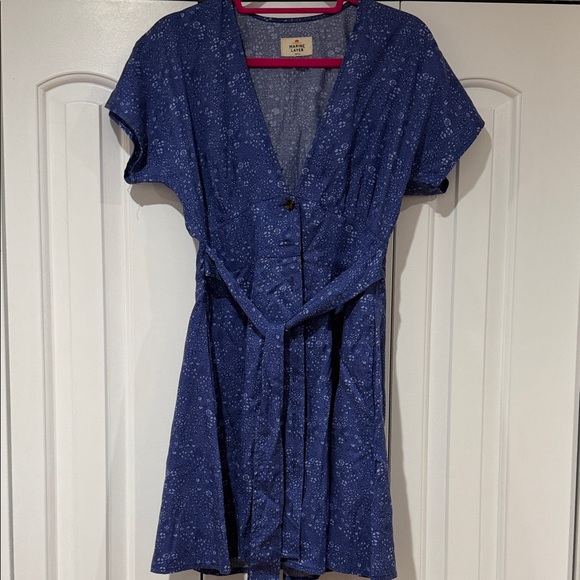 Marine layer Camila Blue Mini Dress‎ small - Picture 3 of 6